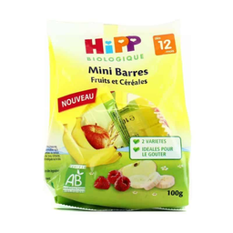 HIPP Mini Barritas de Frutas y Cereales 100 g