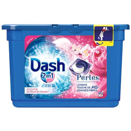 DASH 19 Doses Lessive Perle Pivoine Dash2En1 555 g