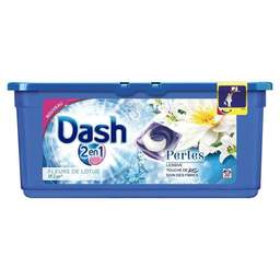 DASH 30 Doses Lessive Perles Fleur Lys 2En1