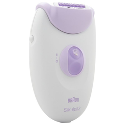 BRAUN Silk-épil 3 Épilateur Électrique Femme, Blanc/violet