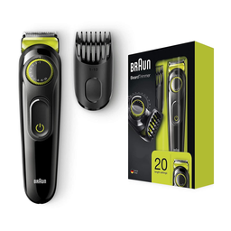 BRAUN Aparador de barba recarregável BT3021 40 min pente 1-10mm preto