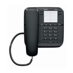 GIGASET Téléphone analogique DA410 Noir, le téléphone fixe