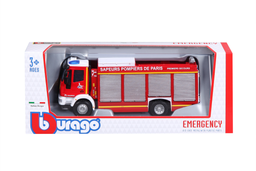 BURAGO Assortiment de Camions de pompier Français 1/55