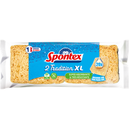 SPONTEX Esponjas vegetales n°4 tradition x2