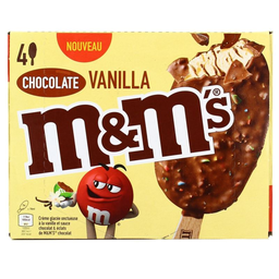 M&M'S bat vanille X4 244g