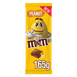 M&M'S Tablette chocolat au lait cacahuètes Peanut, 165g
