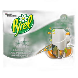 PYREL Diffuseur électrique anti-moustiques et moustiques-tigres fleur d'oranger efficace 45 nuits 1 diffuseur