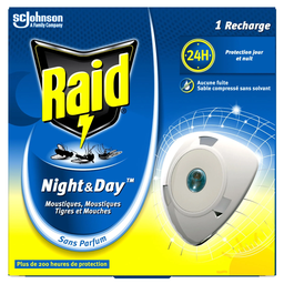 RAID Mosquito Repellent Diffuser Day & Night 240h, 1 unit