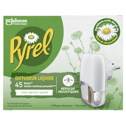 PYREL Diffuseur électrique liquide anti-moustiques 1 diffuseur + 1 recharge