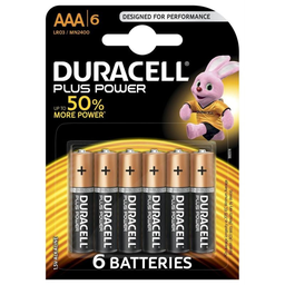 DURACELL dura plus power aaa X6