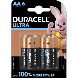 DURACELL piles ultra power aa X6