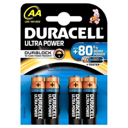 DURACELL Ultra M3 LR6 AA Batteries 4 Pack
