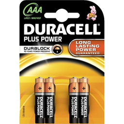 DURACELL Batteries LR03 Plus Blister 4