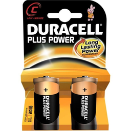 DURACELL LR14 Plus Power Alkaline Batteries Pack of 2