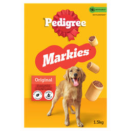 PEDIGREE Markies Originals Petiscos para cão biscoitos recheados 1,5 kg