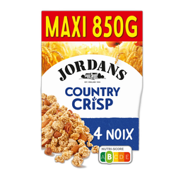 JORDAN'S Céréales Country Crisp 4 noix le paquet de 850g