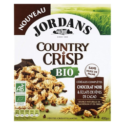 JORDAN'S jord crisp choco/feves BIO 400