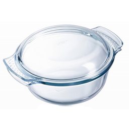 PYREX Caçarola redonda de vidro 1 L