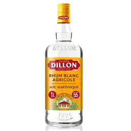 DILLON Rhum blanc agricole AOC Martinique 55° 100 cl