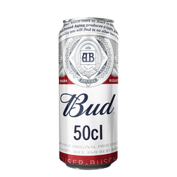 BUD Cerveza Rubia 5% 50 cl