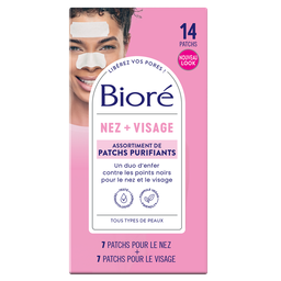 BIORE Patchs Purifiants Nez Front Menton Anti-points noirs