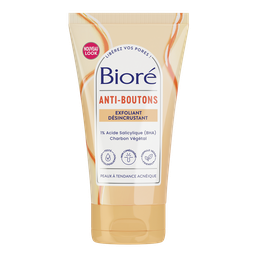 BIORE Exfoliant anti-imperfections charbon peaux normales à grasses 125 ml