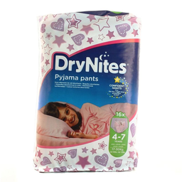 HUGGIES Drynites Fille 4-7 Ans X16 Cul