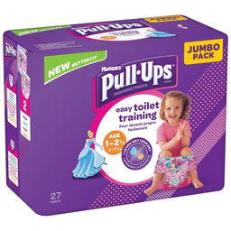 HUGGIES Couches-Culottes 1-2ans 8- Fille Training Pants Pull-Ups 17 kg