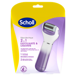 SCHOLL 2-in-1 exfoliating and smoothing electric callus remover 1 unit