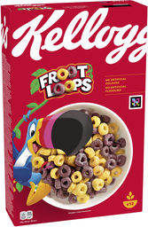KELLOGG'S Unicorn froot loops Céréales au goût de fruits 375g