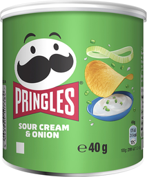 PRINGLES Chips tuiles goût crème et oignon