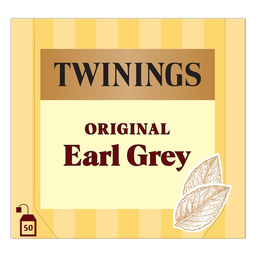 TWININGS Original Earl Grey thé noir aromatisé bergamote 50 sachets 100 g