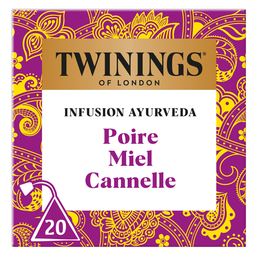 TWININGS Infusion Ayurveda Poire Miel Cannelle 20 sachets