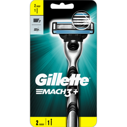 GILLETTE Aparelho de Barbear Mach3+ com 2 recargas, 1 un