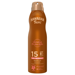 HAWAIIAN TROPIC Huile solaire Corps Spf 15 Enrichie a L'Huile D'Argan Parfum Noix de Coco HAWAIIAN TROPIC