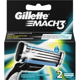 GILLETTE Mach3 Recargas de Lâminas para Homem, 2 Peças