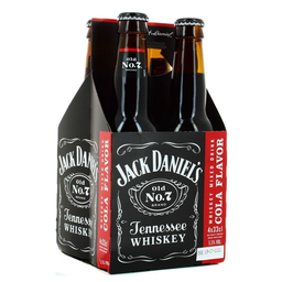 JACK DANIEL'S Whiskey Cola Pack 4x33cl