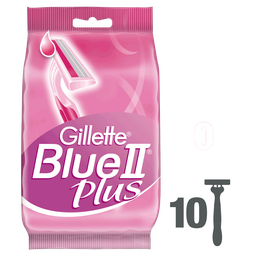 GILLETTE Aparelhos de barbear descartáveis Blue II+ for Woman x10