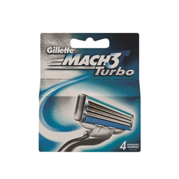 GILLETTE Mach 3 Turbo Lâminas de barbear 4 unidades