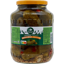 CARREFOUR CLASSIC Sweet and Sour Gherkins 850 g