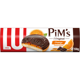 LU Pim's Biscoitos Esponjosos Cobertos de Chocolate Sabor Laranja 150 g