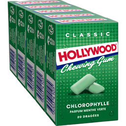 HOLLYWOOD Chewing gum dragées à la chlorophylle 20 dragées 140 g