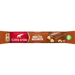COTE D'OR Barre chocolatée au lait et noisettes 45 g