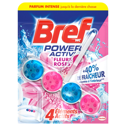 BREF Bloc WC fleurs roses 50 g