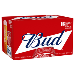 BUD Cerveza rubia 6 x 33 cl