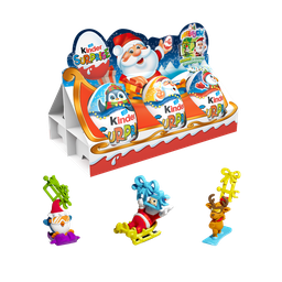 Kinder Surprise Œufs En Chocolat Au Lait Avec Figurines De Noël 6 Pièces 120G