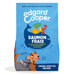 EDGAR & COOPER Croquettes Pour Chien Adulte Sans Céréales Saumon 1 kg