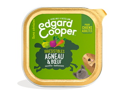 EDGAR & COOPER Pâté agneau boeuf légumes sans céréales pour chiens adultes 100