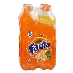 FANTA Boisson gazeuse au jus d'orange 4x50 cl