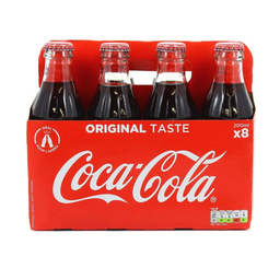 COCA-COLA boisson gazeuse au cola: le pack de 8 bouteilles 20cl